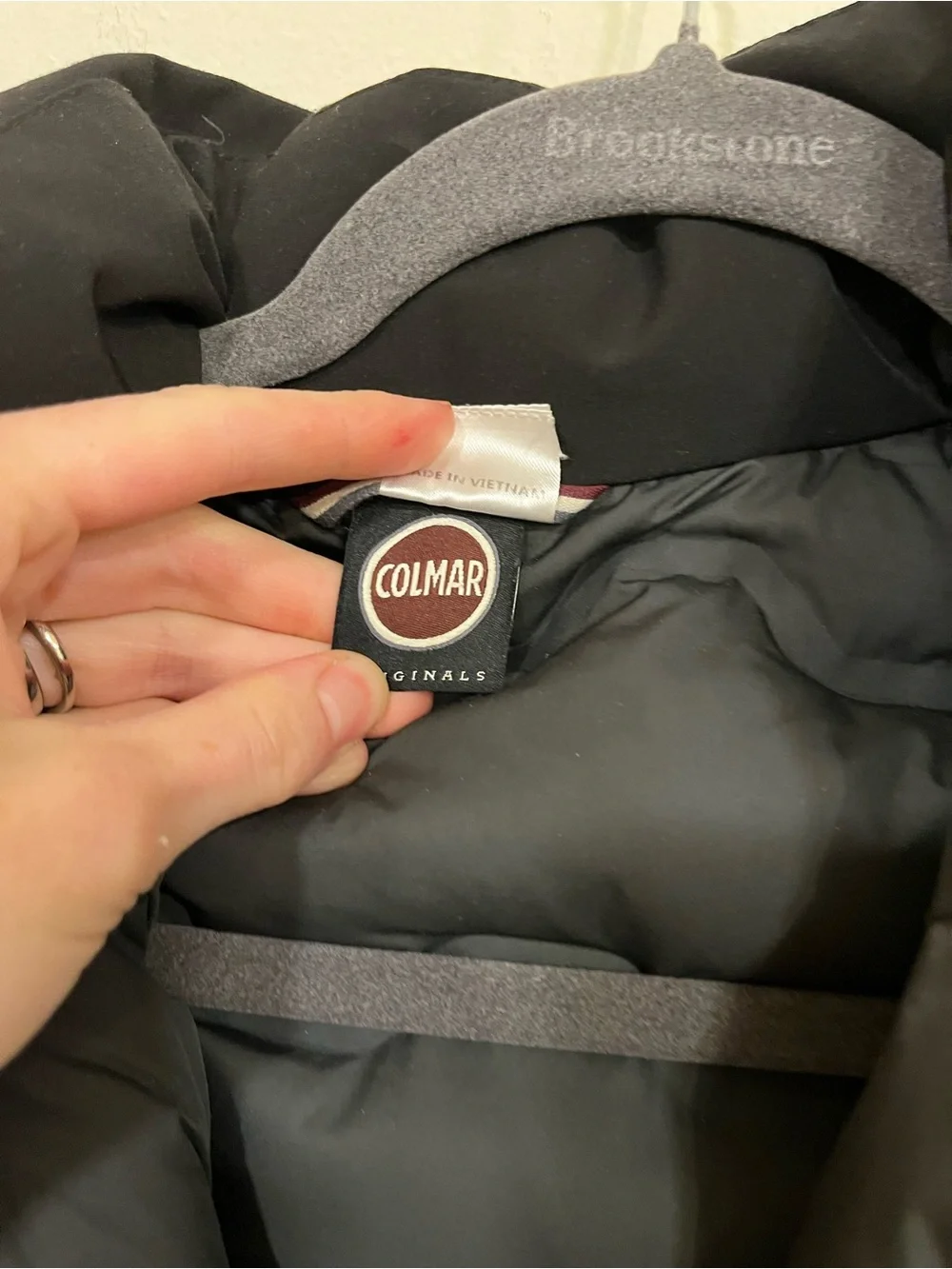 COLMAR Black Kids Puffer Parka with Hood